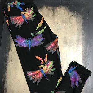 Yoga Os 2-14 Dragonfly Woman’s Leggins